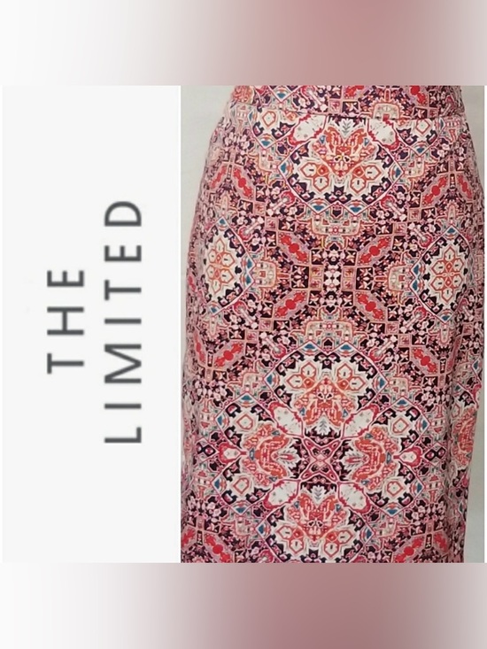 The Limited Dresses & Skirts - NWT The Limited Boho Tribal Print Pencil Skirt Orange Print Size 6